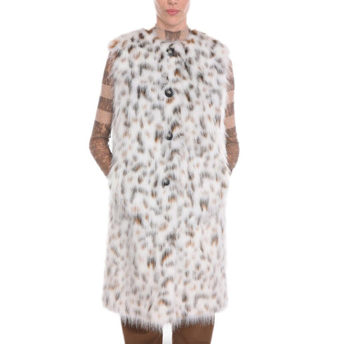 Dolce & Gabbana White Marabou Jackets & Coat